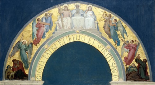 Esquisse pour l'église de la Trinité : Glorification de la Trinité, c.1864.