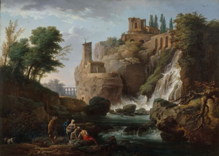 Les Cascatelles de Tivoli, between 1740 and 1748. The waterfalls at Tivoli.