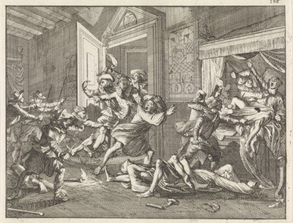 Murder of the Knights Templar at Zierikzee, 1312, 1700. Private Collection.