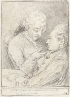 Portrait of the Artist with His Younger Brother, Augustin Saint-Aubin, 1771.