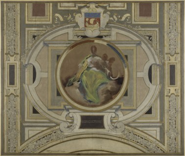 Esquisse pour la galerie des Métiers de l'Hôtel de Ville : Agriculture, 1890.