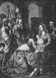 ''The Adoration of the Magi.-- from a painting by Zurbaran. Creator: Unknown.