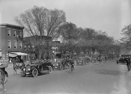 British Commission To U.S. - En Route To Residence of Breckinridge Long, 1917.
