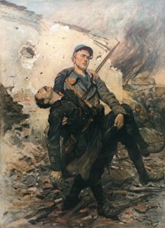 ''Deux Heros; Tableau de Georges Scott.', 1915. Creator: Georges Bertin Scott.