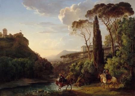Paysage d'Italie avec trois chevaliers, 1806. Creator: Pierre-Athanase Chauvin.