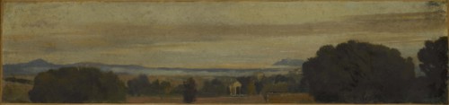 Paysage d'Italie, bord de mer, between 1859 and 1864. Italian landscape, coast.