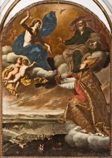 San Gennaro protects Naples , 1652. Creator: Palumbo, Onofrio (active ca 1650).