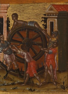 Saint George slaying the dragon and scenes from his life, between 1700 and 1750.