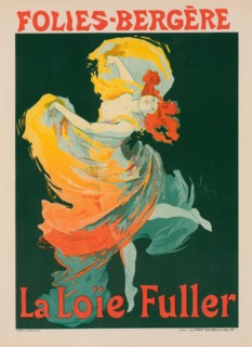 Affiche pour les Folies-Bergère, "la Loïe Fuller"., c1897. Creator: Jules Cheret.