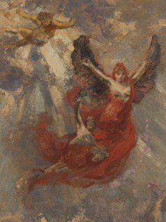 Esquisse pour la galerie Sud du Petit Palais : Apothéose (plafond central), 1913.