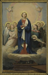 Esquisse pour l'église Notre-Dame de Vincennes : L'Assomption de la vierge, 1836.
