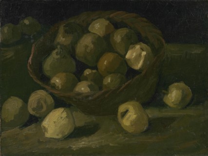 Basket of Apples, 1885. Found in the collection of the Van Gogh Museum, Amsterdam.
