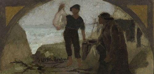 Esquisse pour la salle à manger de l'Hôtel de Ville de Paris : Le poisson, c.1893.
