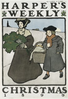 Harper's Weekly, Christmas 1899, 10 Cents a Copy, c1899. Creator: Edward Penfield.