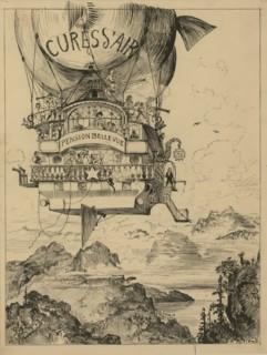 Illustration for "Le Vingtième Siècle" by Albert Robida, 1883. Private Collection.