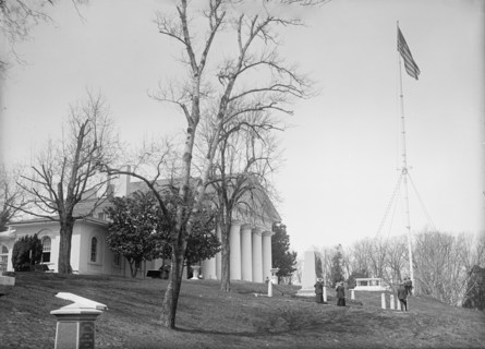 Arlington Mansion - View, Including L'Enfant's Tomb, 1917. Creator: Harris & Ewing.