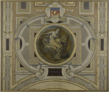 Esquisse pour la galerie des Métiers de l'Hôtel de Ville : Sciences, 1890. Science.