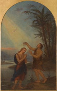 Esquisse pour l'église de Montrouge : Baptême du Christ, c.1869. Baptism of Christ.
