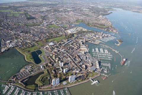 Gosport High Street Heritage Action Zone and town centre, Gosport, Hampshire, 2020.