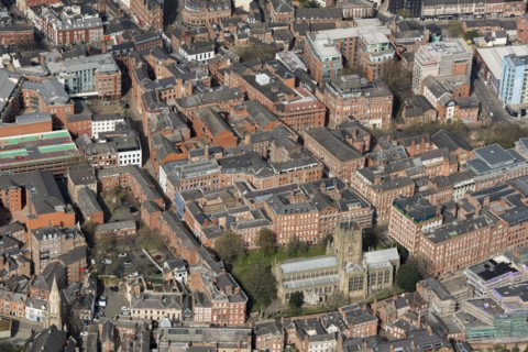 The Lace Market, part of Nottingham Heritage Action Zone, City of Nottingham, 2021.