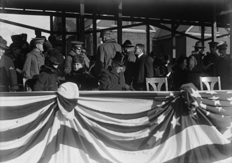 Woodrow Wilson, Fort Myer Officers' Training School, 1917. Creator: Harris & Ewing.