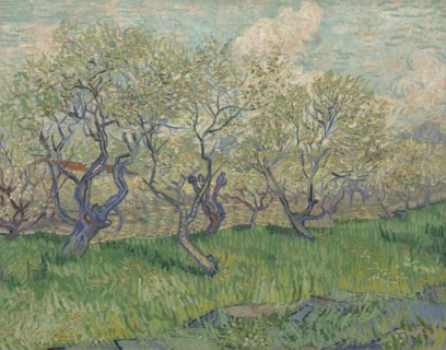Orchard in Blossom, 1889. Found in the collection of the Van Gogh Museum, Amsterdam.