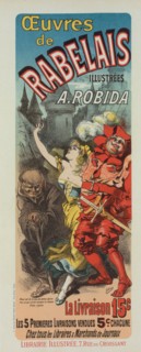 Affiche pour la publication des 'oeuvres de Rabelais'., c1898. Creator: Jules Cheret.
