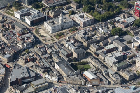 Barnsley Town Hall and Eldon Street High Street Heritage Action Zone, Barnsley, 2020.