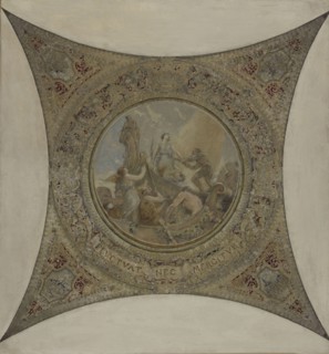 Esquisse pour l'Hôtel de Ville de Paris (galerie Lobau) : Fluctuat Nec Mergitur, 1890.