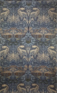 Peacock. Decorative fabric, 1878. Found in the collection of the Musée d'Orsay, Paris.
