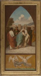 Sketch for the Saint-Séverin church, St Clement, 1857. Creator: Pierre-Auguste Pichon.