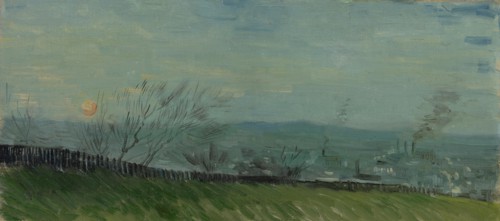 Sunset in Montmartre, 1887. Found in the collection of the Van Gogh Museum, Amsterdam.