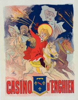 Affiche pour le "Casino d'Enghien"., c1898. [Publisher: Imprimerie Chaix; Place: Paris]