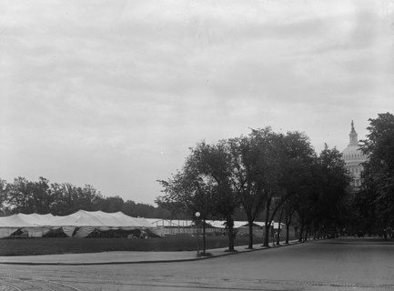 Confederate Reunion - Tents For Confederates, New Jersey Ave. And C Street, S.W., 1917.