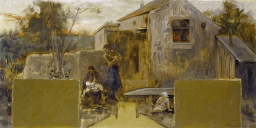Esquisse pour la sale des mariages de la mairie de Nogent-sur-Marne : La famille, 1889.