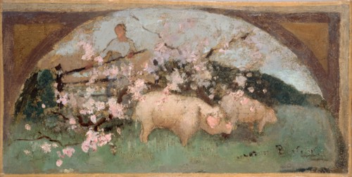 Esquisse pour la salle à manger de l'Hôtel de Ville de Paris : La viande de porc, 1893.