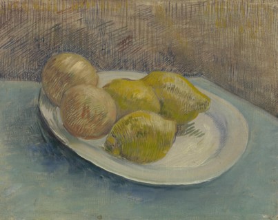 Dish with Citrus Fruit, 1887. Found in the collection of the Van Gogh Museum, Amsterdam.