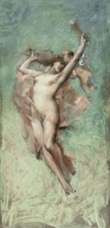 Esquisse pour la mairie du 4ème arrondissement : Le jour, 1884. Allegorical figure: Day.