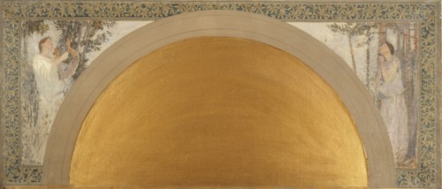 Esquisse pour le salon d'entrée sud de l'Hôtel de Ville : Le Lyrisme - L'Harmonie, 1892.