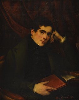 Portrait of Alphonse de Lamartine (1790-1869), . Creator: Couder, Alexandre (1808-1879).