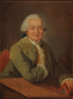 Portrait of Claude Adrien Helvétius (1715-1771), . Creator: Lassalle, Émile (1813-1871).