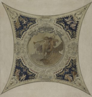 Esquisse pour la galerie Lobau de l'Hôtel de Ville de Paris : La renommée de Paris, 1890.