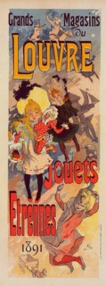 Affiche pour les "Magasins du Louvre"., c1899. [Publisher: Imprimerie Chaix; Place: Paris]