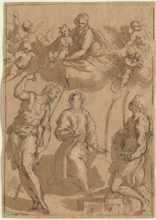 Madonna and Child in Glory with Saints John the Baptist, Stephen, and Lawrence, 1620/1628.
