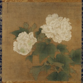 White hibiscuses (Set of two hanging scrolls), 1197. Creator: Li Di (active 12th century).