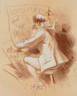 Dessin original pour la couverture des Maîtres de l'Affiche., c1896. Creator: Jules Cheret.