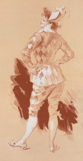 Dessin original pour la couverture des Maîtres de l'Affiche., c1896. Creator: Jules Cheret.