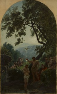 Esquisse pour l'église de la Trinité : Le Baptême du Christ, c.1877. The Baptism of Christ.