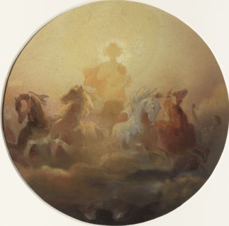 Esquisse pour l'Hôtel de Ville de Paris : Le char du soleil, c.1851. Creator: Léon Cogniet.