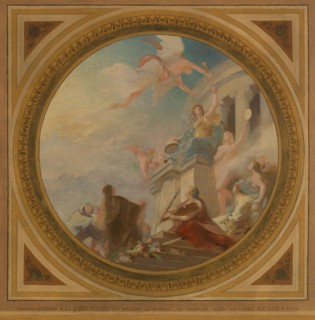 Esquisse pour la mairie du 6ème arrondissement de Paris. Liberté. Egalité. Fraternité, 1887.
